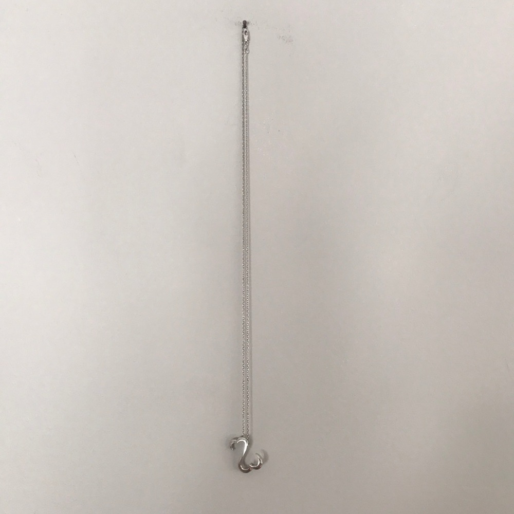 Kay jeweler half heart shaped necklace